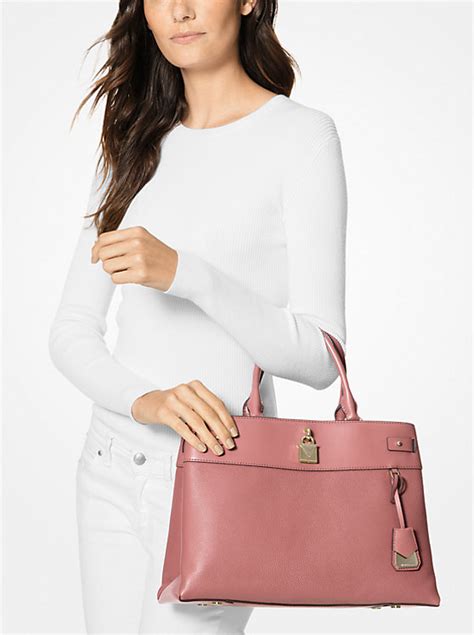 michael kors gramercy belt bag|Gramercy Large Pebbled Leather Satchel .